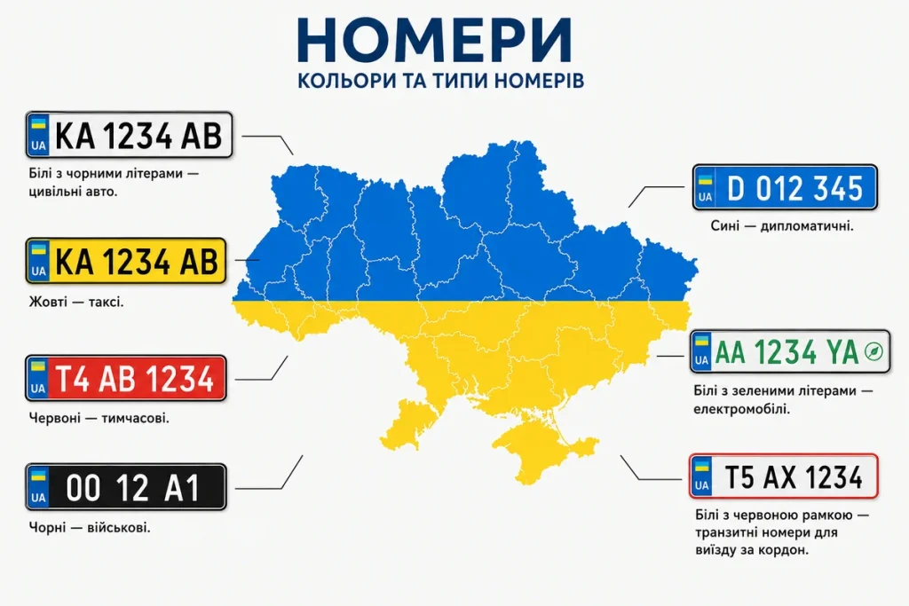 Типи номерних знаків в Україні