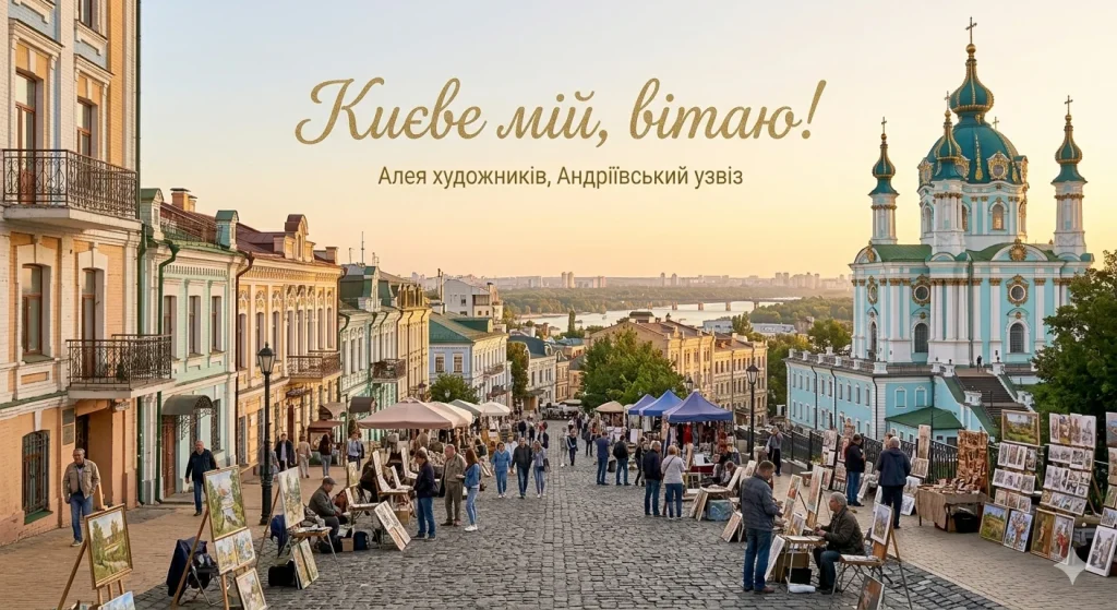 Вид на Андріївський узвіз