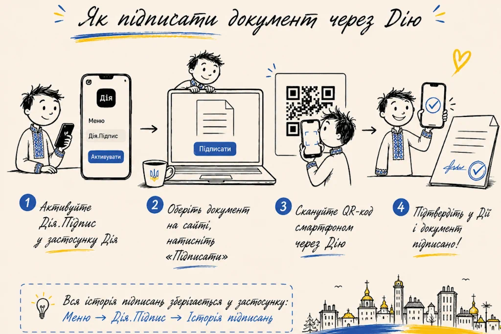 Інструкція як підписати документ через Дію крок за кроком