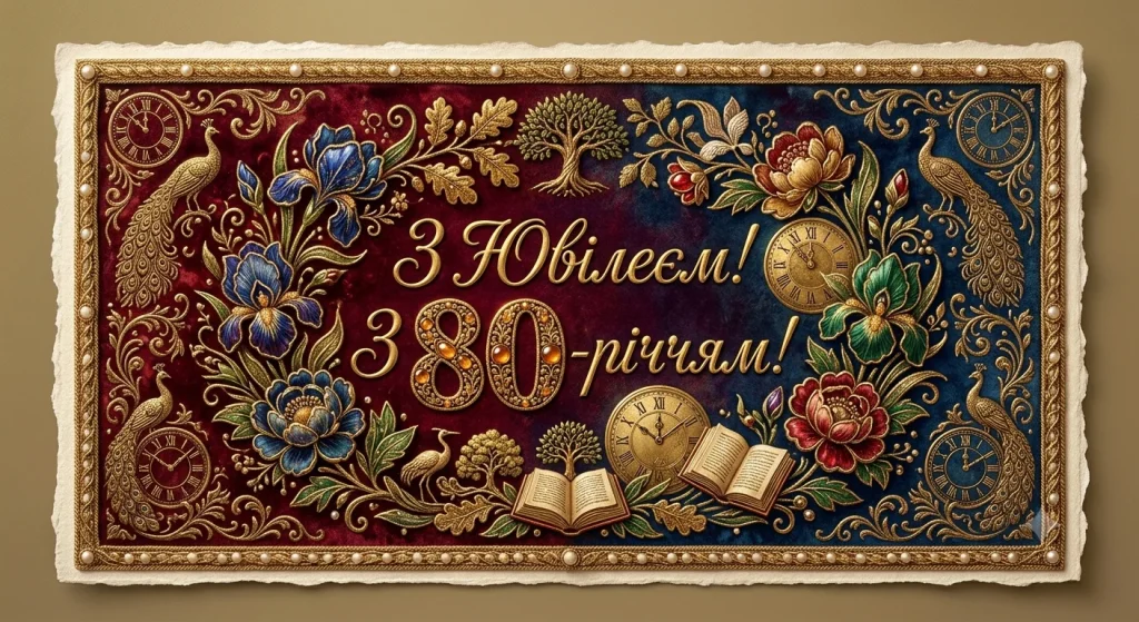 Золота листівка з 80-річчям