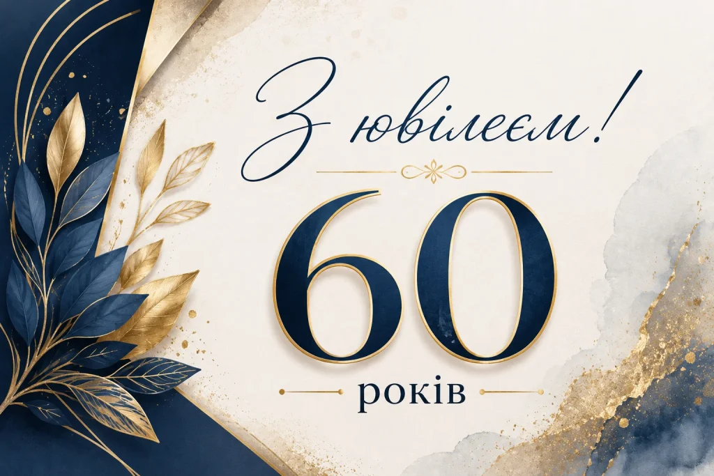 Листівка з 60-річчям