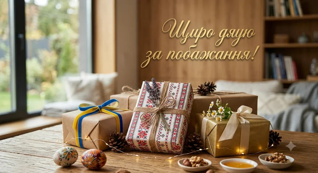 Купа подарунків на столі