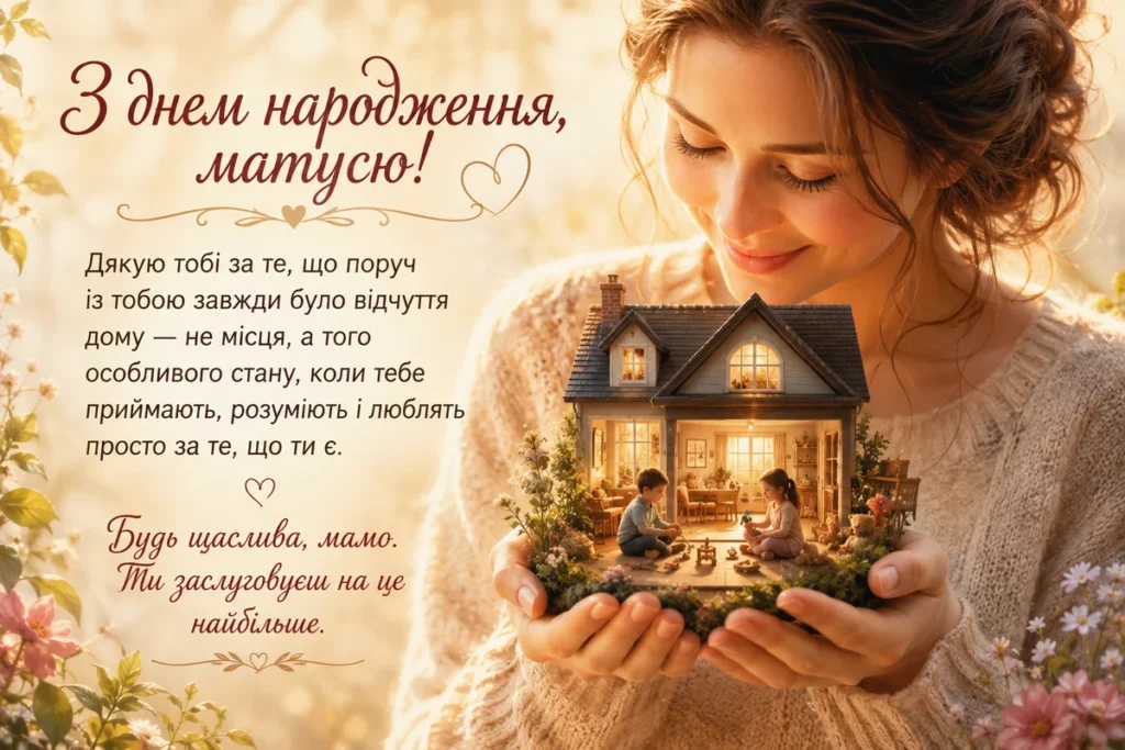 В матусин руках мій дім