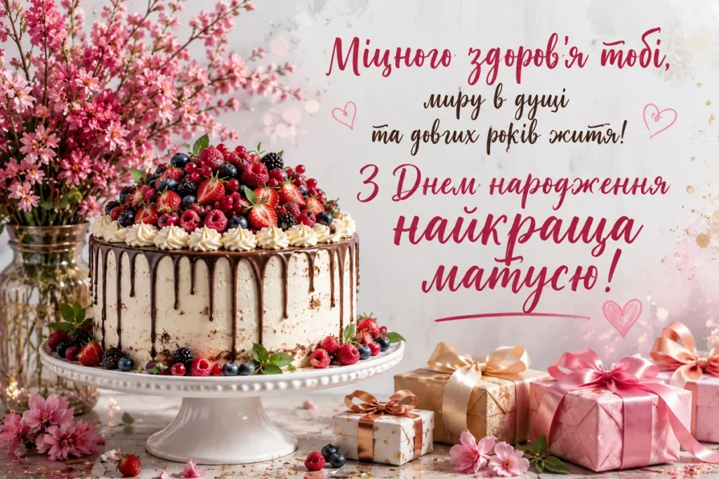 Святковий торт для мами