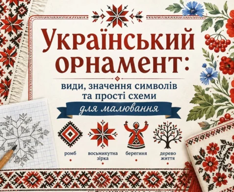 Український орнамент: види, значення знаків-оберегів та інструкція з малювання