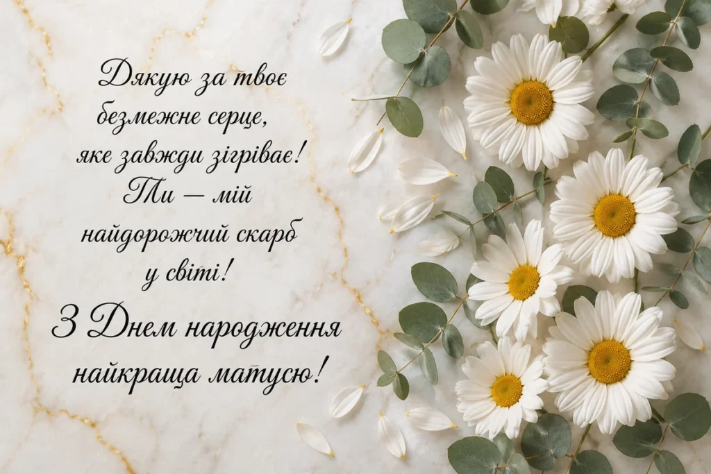 Найкращі ромашки – найкращій мамі у світі