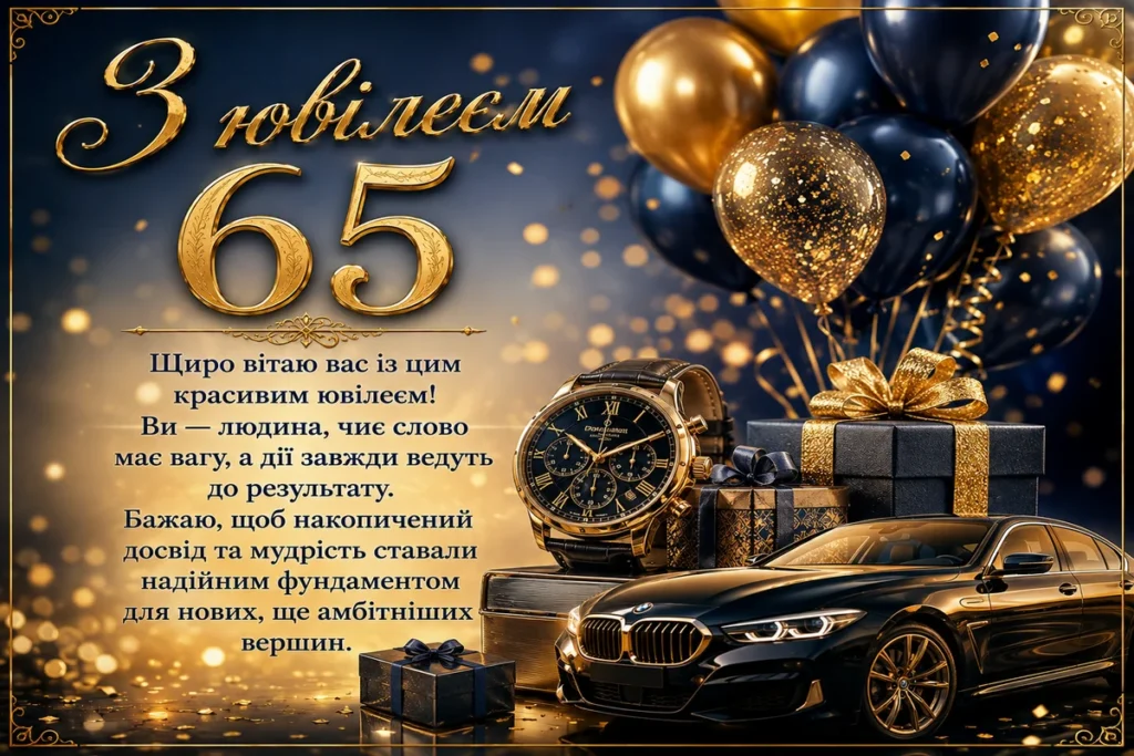Найкращі подарунки чоловіку на 65 років