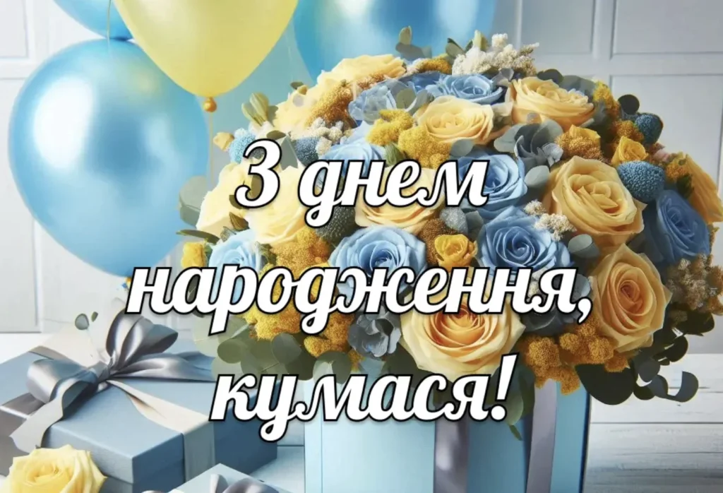 З Днем народження в жовто-блакитних тонах