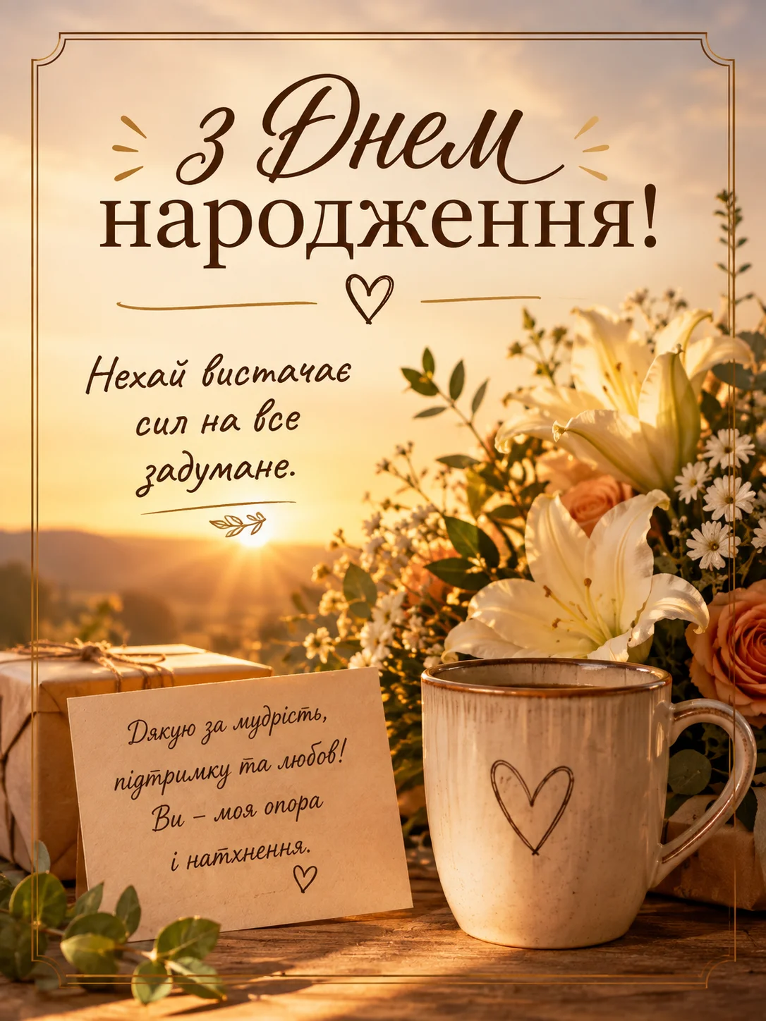 Теплий варіант привітання для батьків