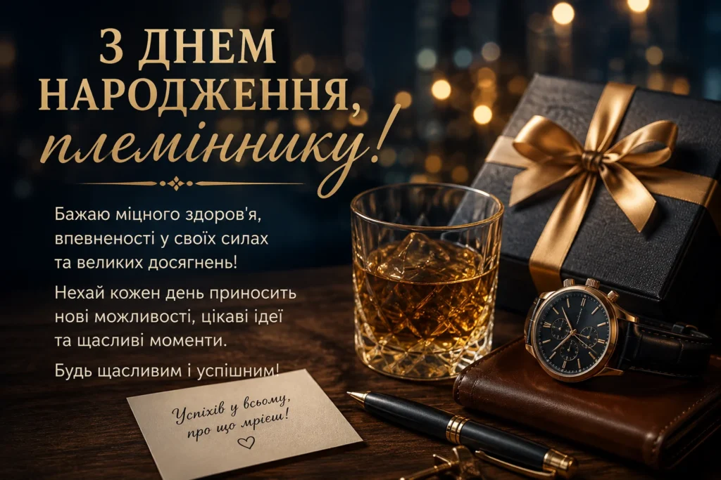 Гарна картинка з днем народження дорослого племінника