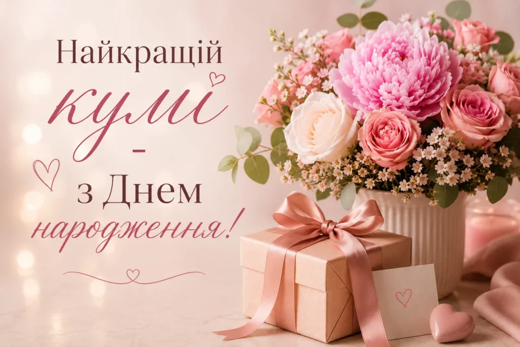 Привітання кумі